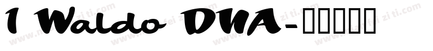 1 Waldo DNA字体转换